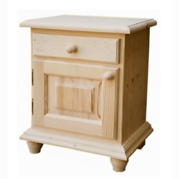 Noptiera Firenze cu 1 usa si 1 sertar, lemn masiv, 50 x 36 x 64 cm - Img 2