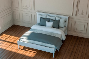 Pat dormitor Marsilia Lemn Masiv, 100 cm, 120 cm, 140 cm, 160 cm sau 180 cm - Img 3