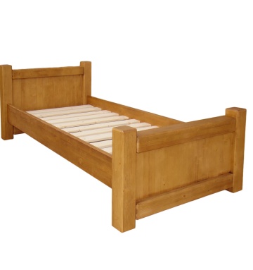 Pat dormitor Montana lemn masiv, suport saltea inclus, 90 x 200 cm - Img 2