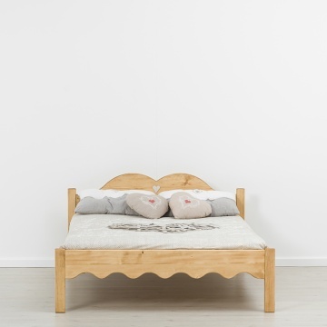 Pat Rustic Lemn Masiv Pino, 90 cm, 140 cm, 160 cm sau 180 x 200 cm - Img 4