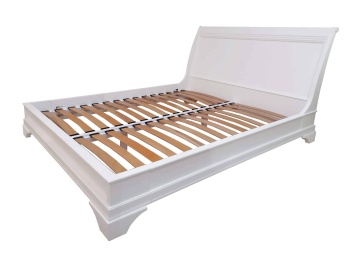 Set mobila dormitor Aurelia, lemn masiv + mdf, 4 piese finisaj vopsit alb - Img 3