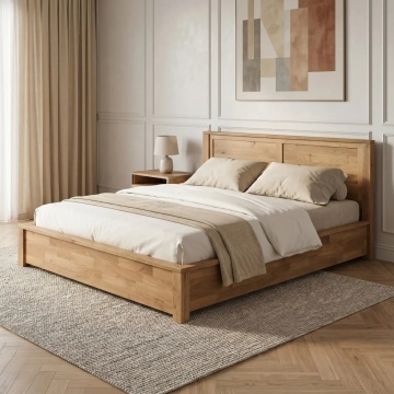 Set mobila dormitor Stejar Masiv Wild Country, 3 piese mobilier - Img 5