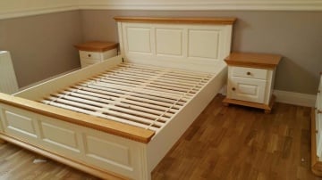 Set mobila dormitor Teodora, lemn masiv, alege piesele si configureaza dormitorul in finisaj alb unt-miere - Img 2