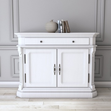 Bufet cu 2 usi dormitor Siena, lemn masiv, 214 x 55 x 112 cm - Img 1