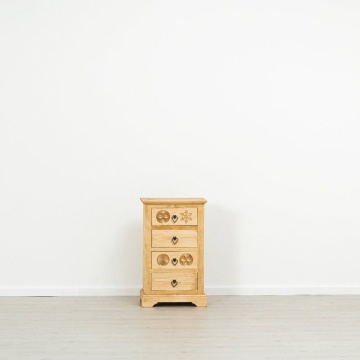 Comoda dormitor Rustic Alpin lemn masiv, 4 sertare, 52 x 38 x 85 cm - Img 3