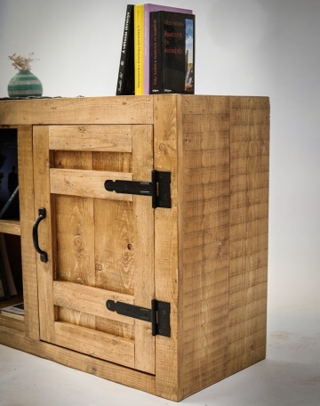 Comoda Equator, lemn masiv pin, 150 x 38 x 80 cm - Img 4