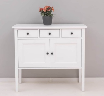 Comoda Lola lemn masiv, cu 2 usi si 3 sertare, 100 x 41 x 90 cm - Img 1