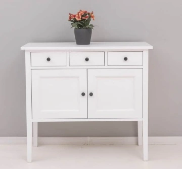 Comoda Lola lemn masiv, cu 2 usi si 3 sertare, 100 x 41 x 90 cm