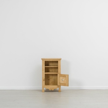 Comoda Rustika cu 1 usa si nisa Lemn masiv rustic, 55 x 30 x 91 cm - Img 4