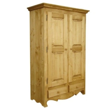 Dulap Casa Maria cu 2 usi si 2 sertare lemn masiv, 126 x 58 x 188 cm - Img 2