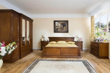 Dulap dormitor Donatello Classic Stil 2 usi si 2 sertare, furnir nuc, 120 x 55 x 218 cm - Img 2