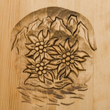 Dulap dormitor lemn masiv Rustic Alpin cu 2 usi si 2 sertare, 110 x 65 x 200 cm - Img 7