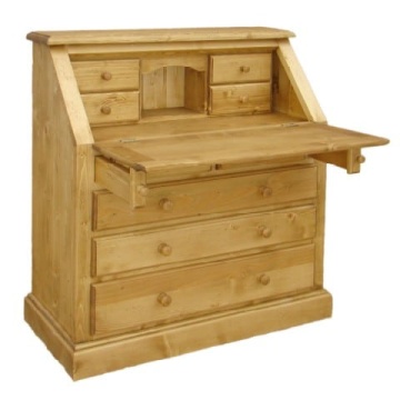 Mobilier birou model B lemn masiv, Casa Maria, 104 x 48 x 113 cm - Img 2