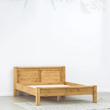 Pat lemn masiv dublu dormitor Ecuador, 140 cm, 160 cm sau 180 x 200 cm - Img 3