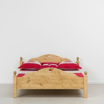 Pat rustic Pedro lemn masiv, 90 x 200 cm, 140 x 200 cm, 160 x 200 cm sau 180 x 200 cm - Img 3