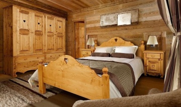 Set mobila dormitor Lemn Masiv Rustika, 3 piese mobilier - Img 6