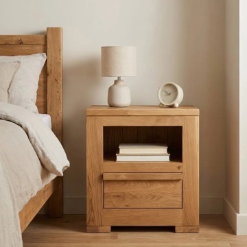 Set mobila dormitor Stejar Masiv Wild Country, 3 piese mobilier - Img 2