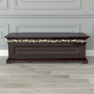 Bancheta / Cufar dormitor Romina lemn masiv, 150 x 40 x 40 cm - Img 1