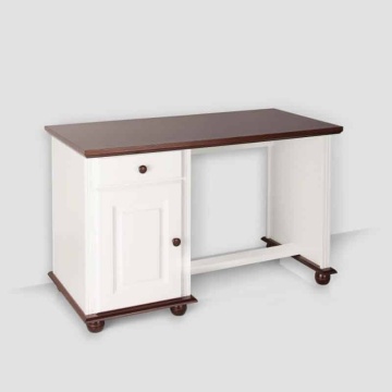 Birou Sara, lemn masiv alb unt/nuc 120 x 60 x 80 cm - Img 2