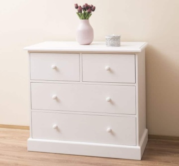 Comoda dormitor lemn masiv My Julietta, 4 sertare, 100 x 50 x 90 cm - Img 3