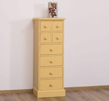 Comoda ingusta cu 8 sertare, lemn masiv, 46 x 36 x 122 cm - Img 4