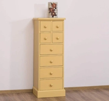Comoda ingusta cu 8 sertare, lemn masiv, 46 x 36 x 122 cm - Img 4
