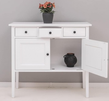Comoda Lola lemn masiv, cu 2 usi si 3 sertare, 100 x 41 x 90 cm - Img 2