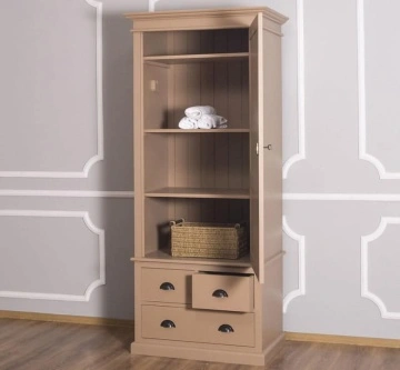 Dulap cu 1 usa si 3 sertare lemn masiv, 85 x 59 x 197 cm - Img 6