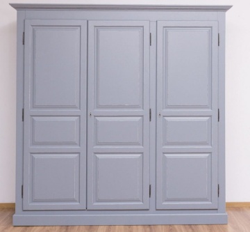 Dulap demontabil cu 3 usi, lemn masiv, 212 x 67 x 210 cm - Img 1
