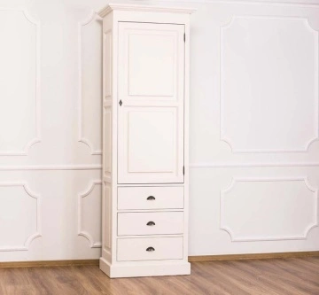 Dulap lemn masiv cu 1 usa si 3 sertare, 75 x 40 x 220 cm - Img 3