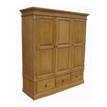 Dulap Valence, lemn masiv, 3 usi si 3 sertare Casa Maria, 186 x 60 x 205 cm - Img 2