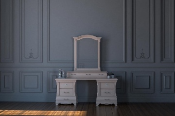 Masa de toaleta / Birou dormitor Royal, lemn masiv, 160 x 50 x 76.4 cm - Img 1
