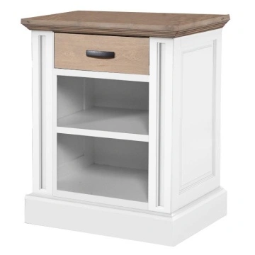 Noptiera dormitor Mont Blanc lemn masiv, 1 sertar, 51 x 44 x 66 cm
