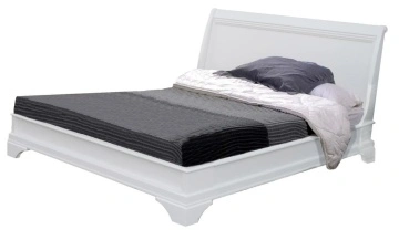 Pat dormitor Aurelia lemn masiv alb, 140 cm, 160 cm sau 180 x 200 cm