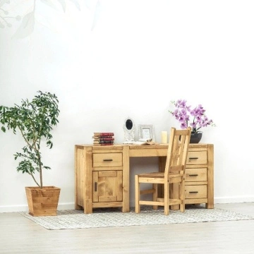 Scaun Lemn Masiv Ecuador, 42 x 43 x 101 cm - Img 2