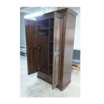 Set mobila dormitor Nocce lemn masiv tei maro colonial, 3 piese, configurabil - Img 6