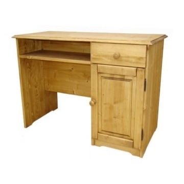 Birou Lemn Masiv Casa Maria, 1 usa si 1 sertar, 110 x 55 x 77 cm - Img 3