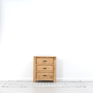 Comoda 3 sertare Lemn Masiv Dormitor Ecuador, 70 x 45 x 80 cm - Img 2