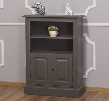 Comoda Cleo lemn masiv, 2 usi si 1 polita, 76 x 35 x 102 cm - Img 2