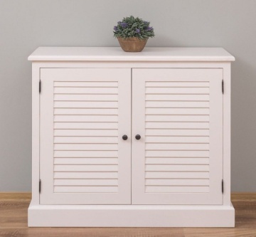 Comoda dormitor Mediterana lemn masiv, 2 usi tip zabrea, 108 x 37 x 90 cm - Img 1