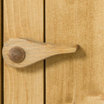 Comoda dormitor Rustic Ana cu 2 usi si 2 sertare, Lemn masiv 80 x 42 x 89 cm - Img 5
