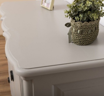Comoda Galbee lemn masiv, 3 sertare soft-close, 130 x 57 x 90 cm - Img 4