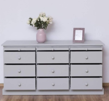 Comoda lemn masiv cu 9 sertare My Julietta, 158 x 48 x 79 cm - Img 2
