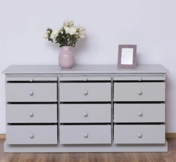 Comoda lemn masiv cu 9 sertare My Julietta, 158 x 48 x 79 cm - Img 2