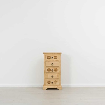 Comoda lemn masiv dormitorUrsul Carpatin cu 5 sertare, 52 x 38 x 103 cm - Img 3