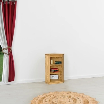 Comoda Lemn Masiv Rustica de Colt Rustika, 67 x 39 x 90 cm - Img 3