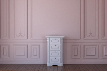 Comoda lemn masiv Sofia cu 4 sertare, 70 x 50 x 154 cm - Img 1