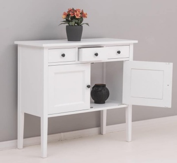 Comoda Lola lemn masiv, cu 2 usi si 3 sertare, 100 x 41 x 90 cm - Img 3