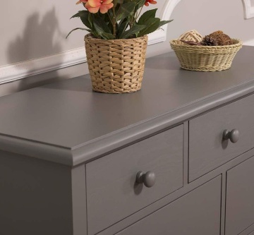 Comoda Vanesa cu 9 sertare, lemn masiv, 122 x 41 x 97 cm - Img 2