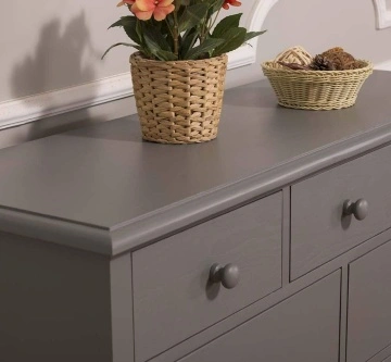 Comoda Vanesa cu 9 sertare, lemn masiv, 122 x 41 x 97 cm - Img 2